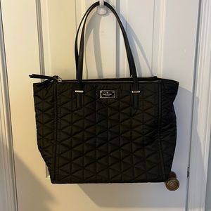 Kate Spade wilson road quilted tote in black